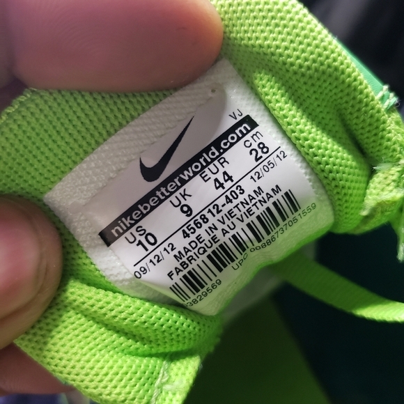 Nike Shoes Men\'s 10 Zoom Rival S  Blue Green Track Sprint Sneakers Cleats